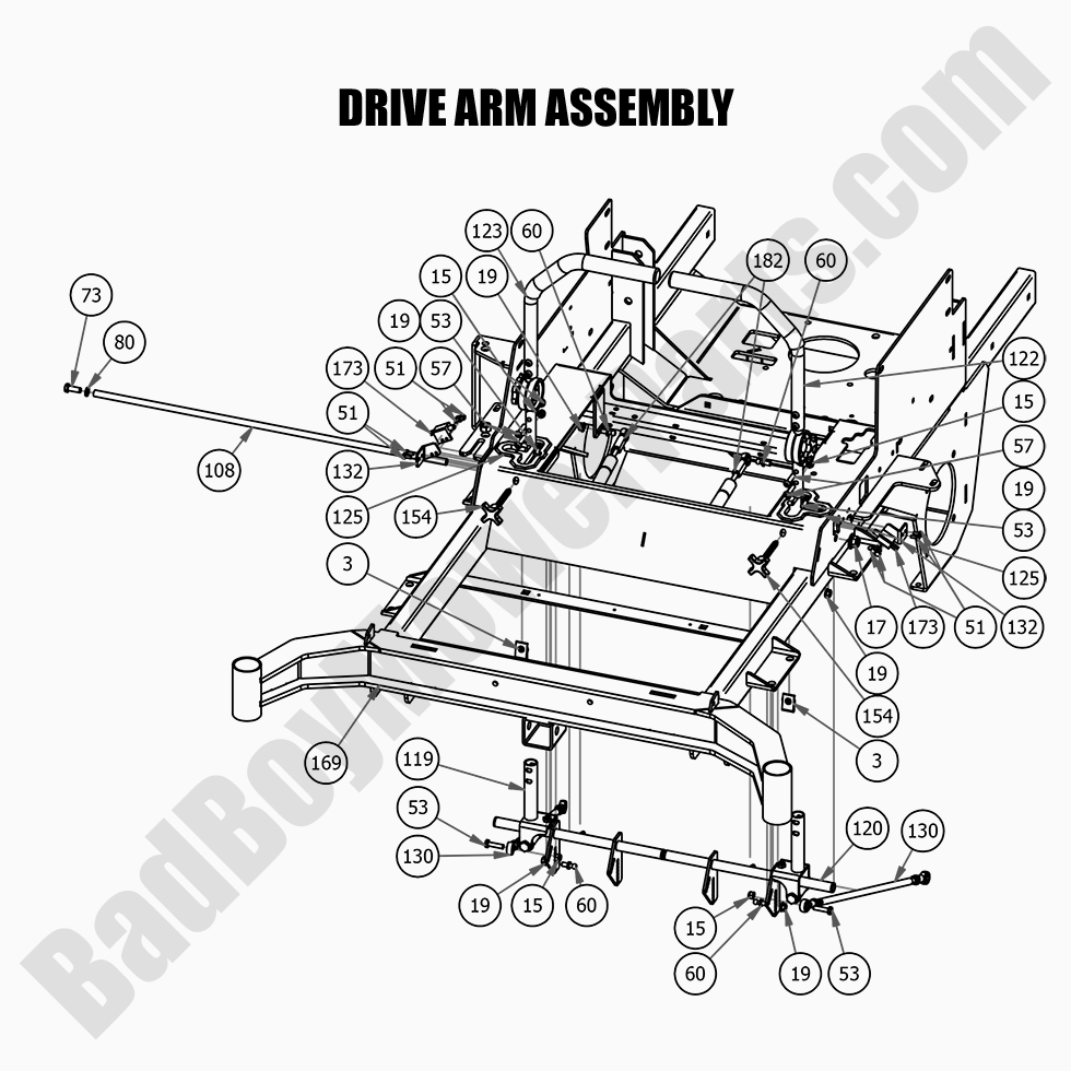 2021 Rebel Drive Arm Assembly